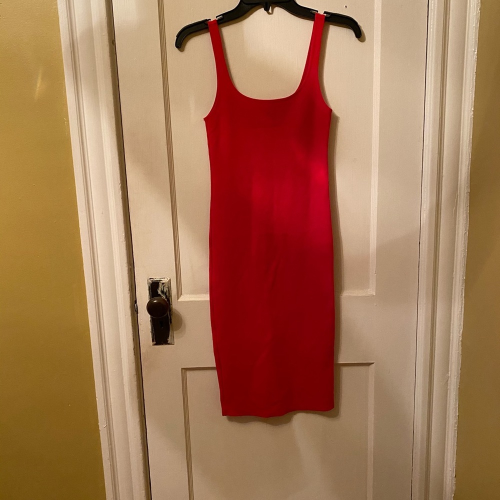 Forever 21 BodyCon Maxi Sleeveless Dress (PINK)